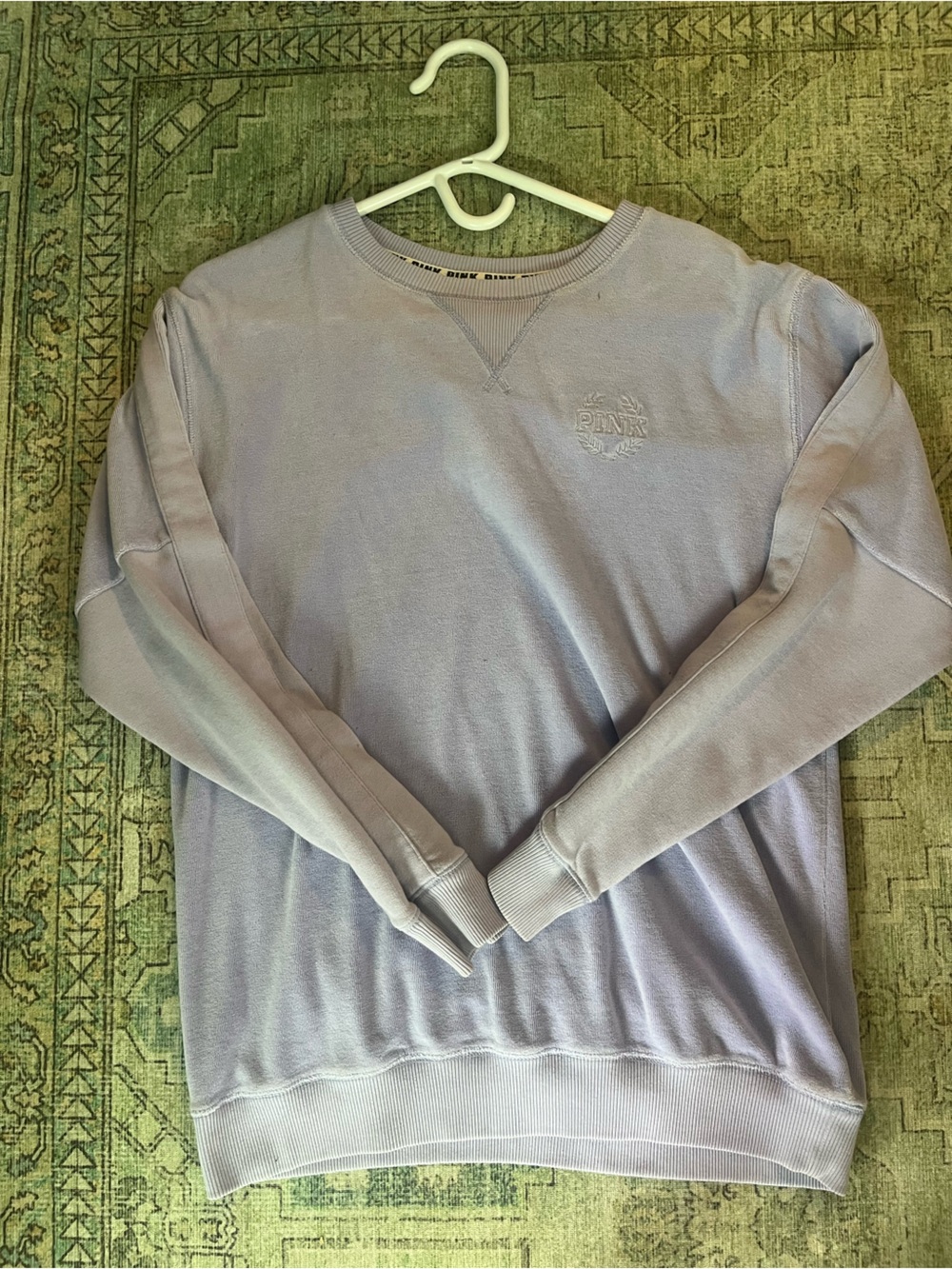 Purple velvet sweatshirt